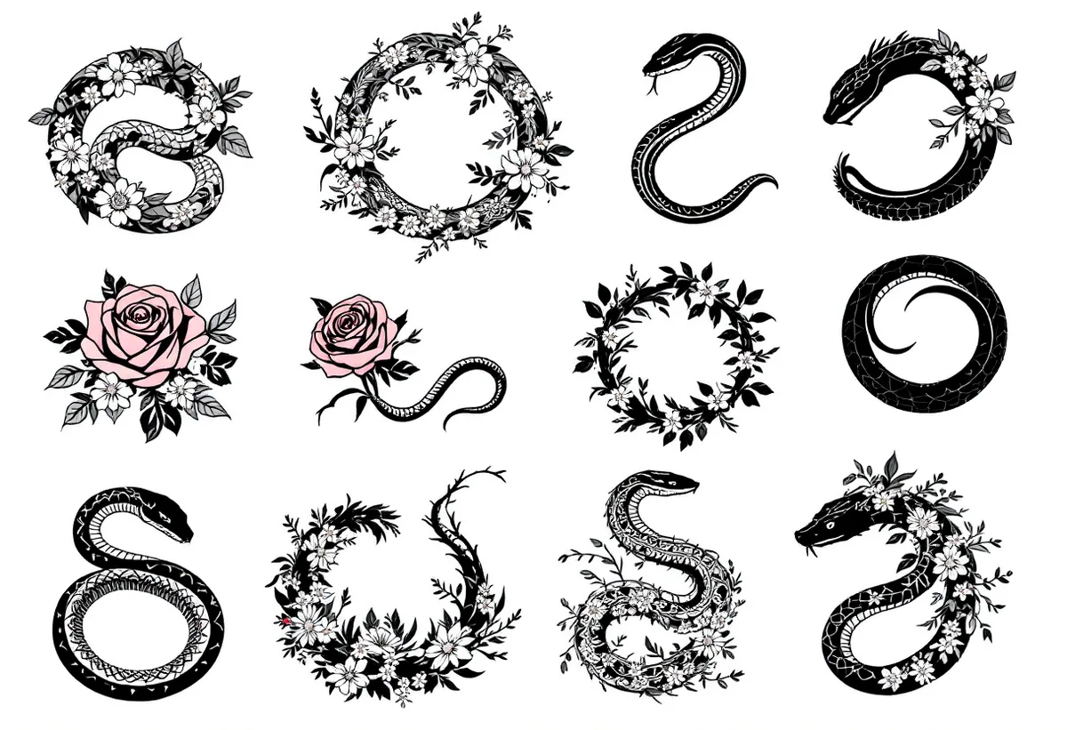 Cobras Florais — Modelo 3