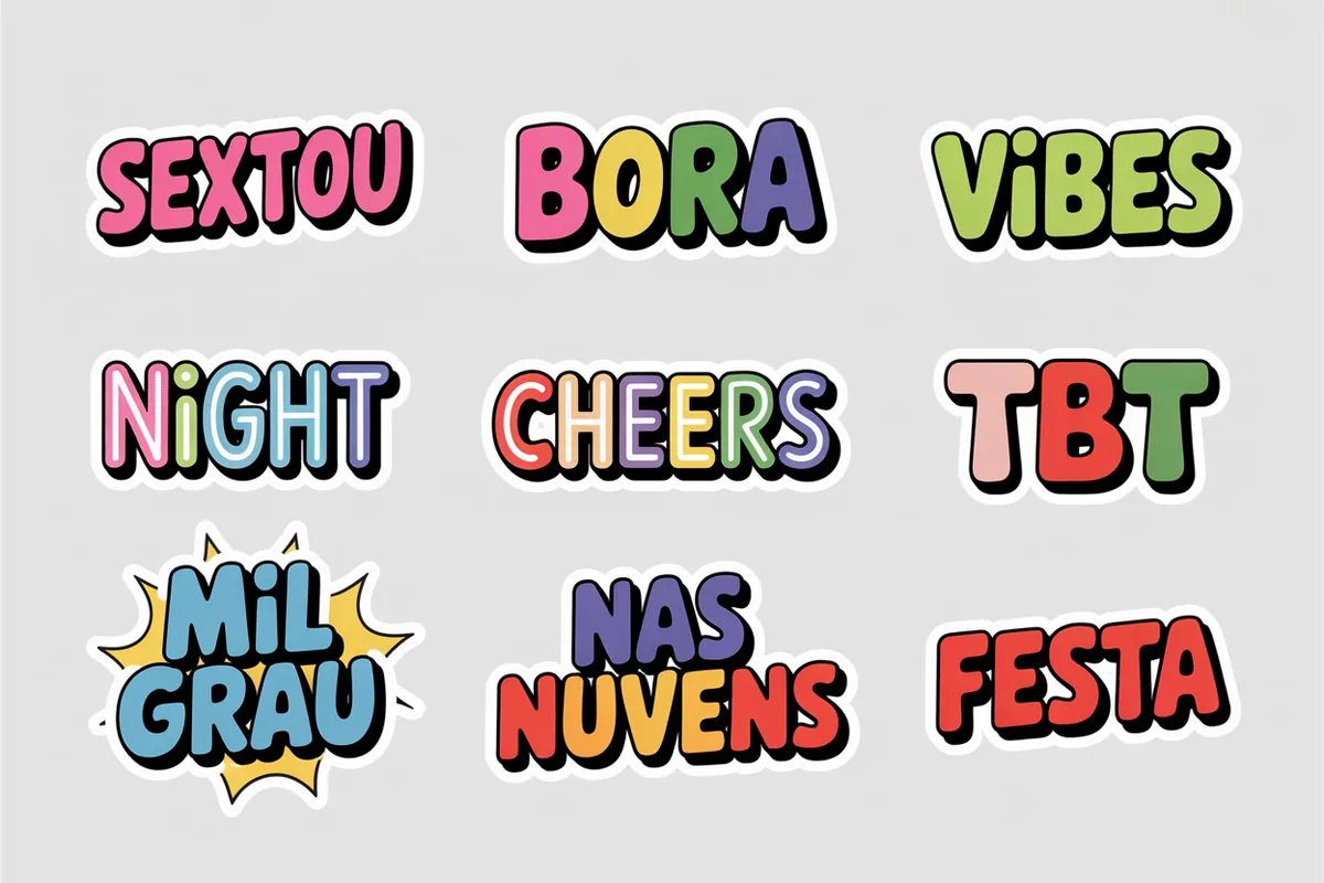 Lettering Festa & Festival — Modelo 2