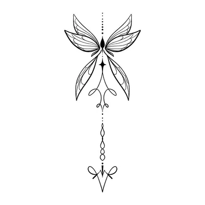Asas de borboleta ornamentais