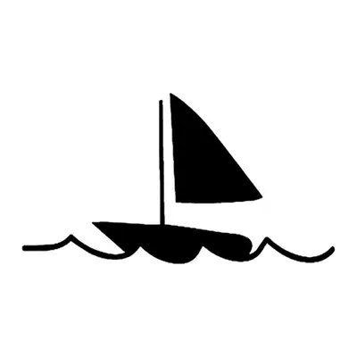 Barco a vela minimalista