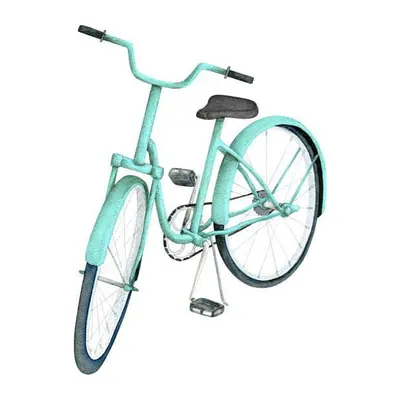 Bicicleta azul-turquesa