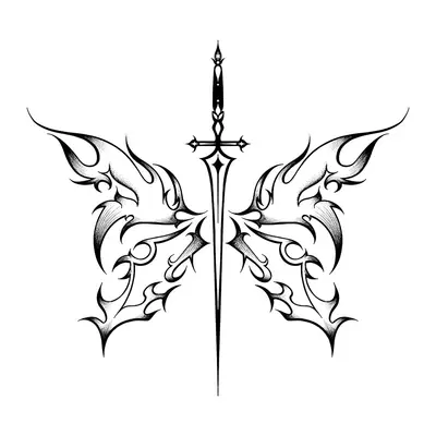 Borboleta com espada