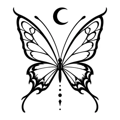 Borboleta com lua