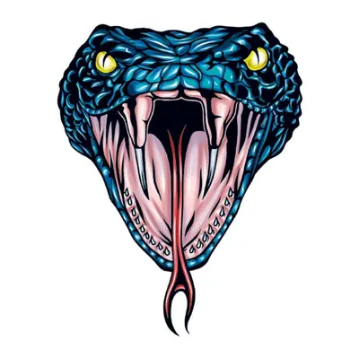 Cabeça de cobra azul