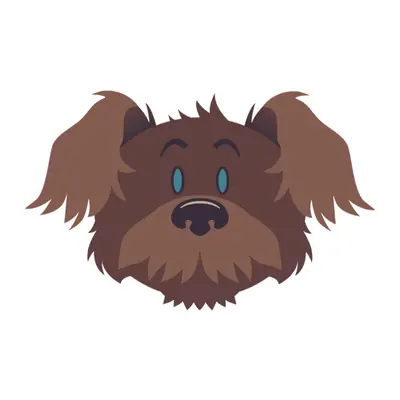 Cachorro marrom peludo