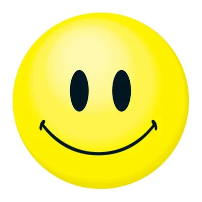 Carinha amarela sorridente brilhante