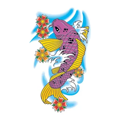Carpa koi roxa