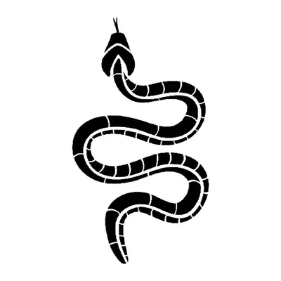 Cobra preta ondulada