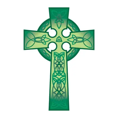 Cruz celta verde