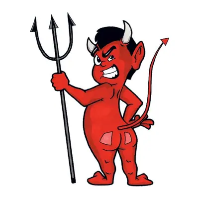 Diabinho vermelho com tridente