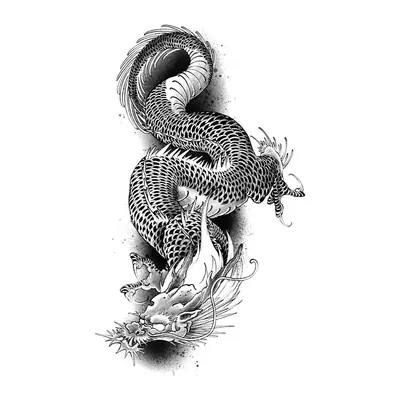 Dragão oriental realista