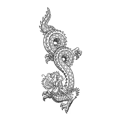Dragão oriental vertical — Modelo 2
