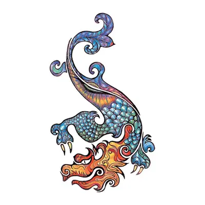 Dragão tradicional azul