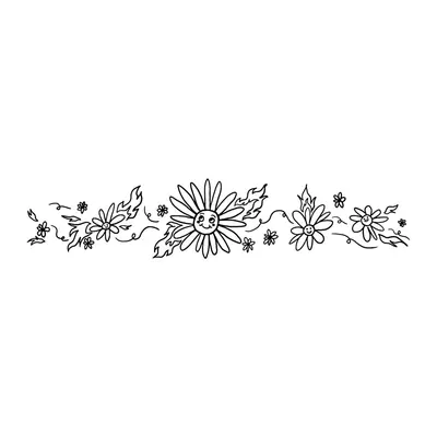 Faixa de flores pequenas