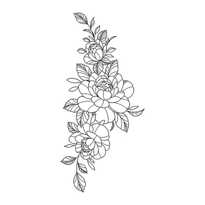 Faixa de flores vertical