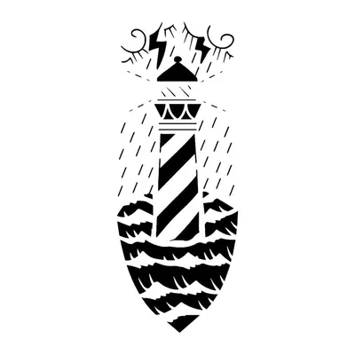 Farol com raios