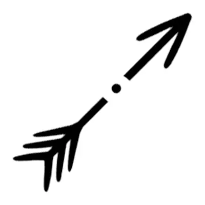 Flecha tracejada