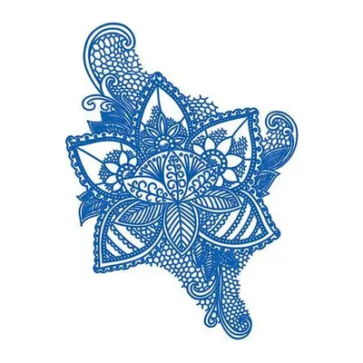 Flor azul estilo Delft