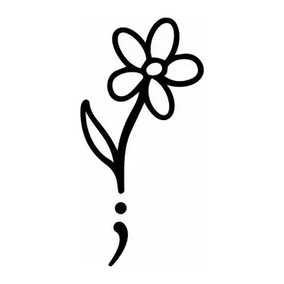 Flor com ponto e vírgula