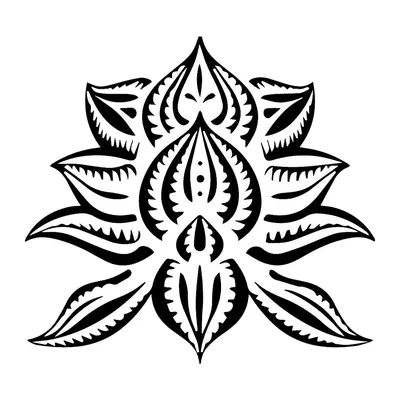 Flor de lótus tribal
