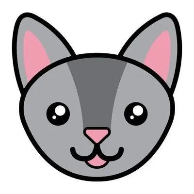 Gato cinza fofo