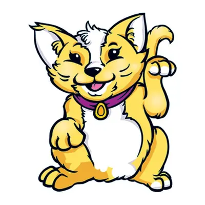 Gato da sorte amarelo