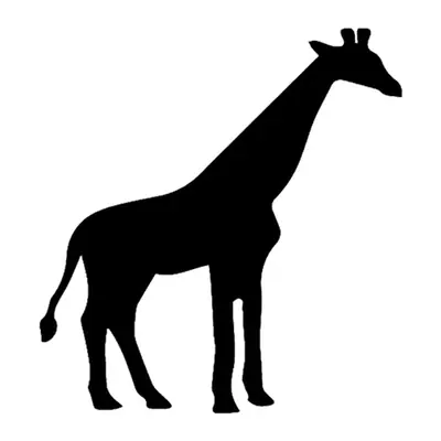 Girafa em silhueta