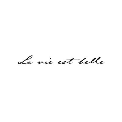 La vie est belle (a vida é bela em francês)