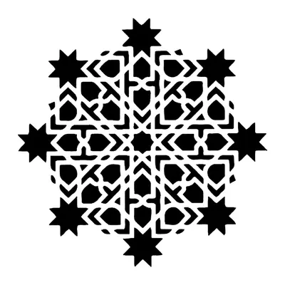 Mandala árabe de estrelas