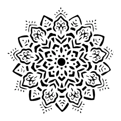 Mandala floral detalhada — Modelo 1