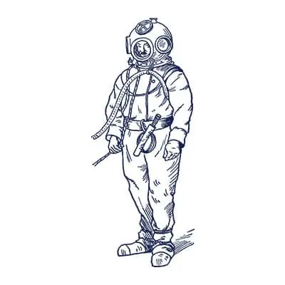 Mergulhador antigo