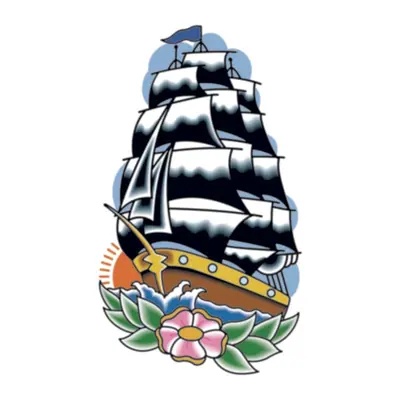 Navio de velas vintage