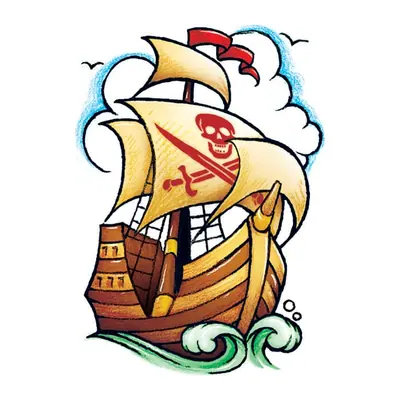 Navio pirata vintage