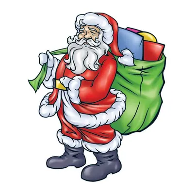 Papai Noel com saco de presentes
