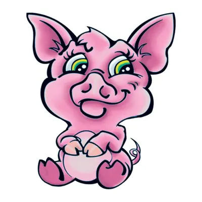 Porquinho rosa — Modelo 1