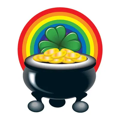 Pote de ouro no arco-íris