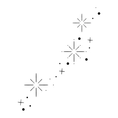 Rastro de estrelas cintilantes