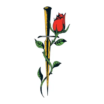 Rosa com adaga