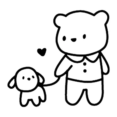 Ursinho com cachorrinho