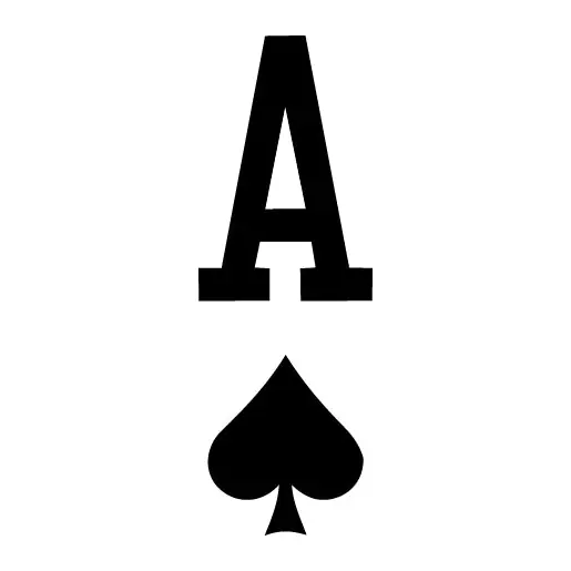 Tatuagem temporária Sorte e Jogos — Ás de espadas. Inclui carta, espadas