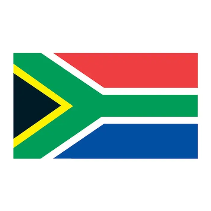 Tatuagem temporária Bandeiras — Bandeira da África do Sul. Inclui bandeira