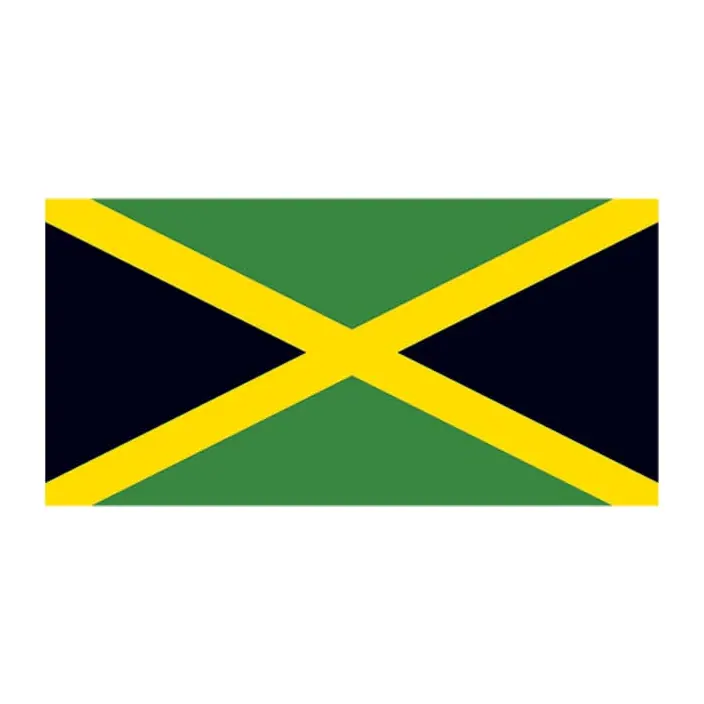 Tatuagem temporária Bandeiras — Bandeira da Jamaica. Inclui bandeira