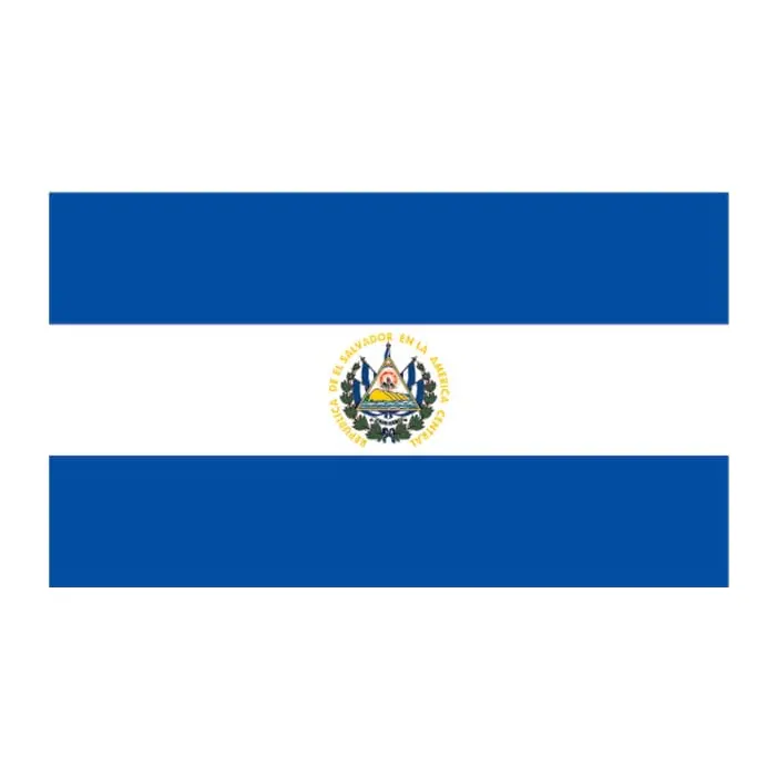 Tatuagem temporária Bandeiras — Bandeira de El Salvador. Inclui bandeira
