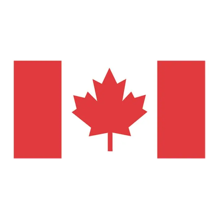 Tatuagem temporária Bandeiras — Bandeira do Canadá. Inclui bandeira