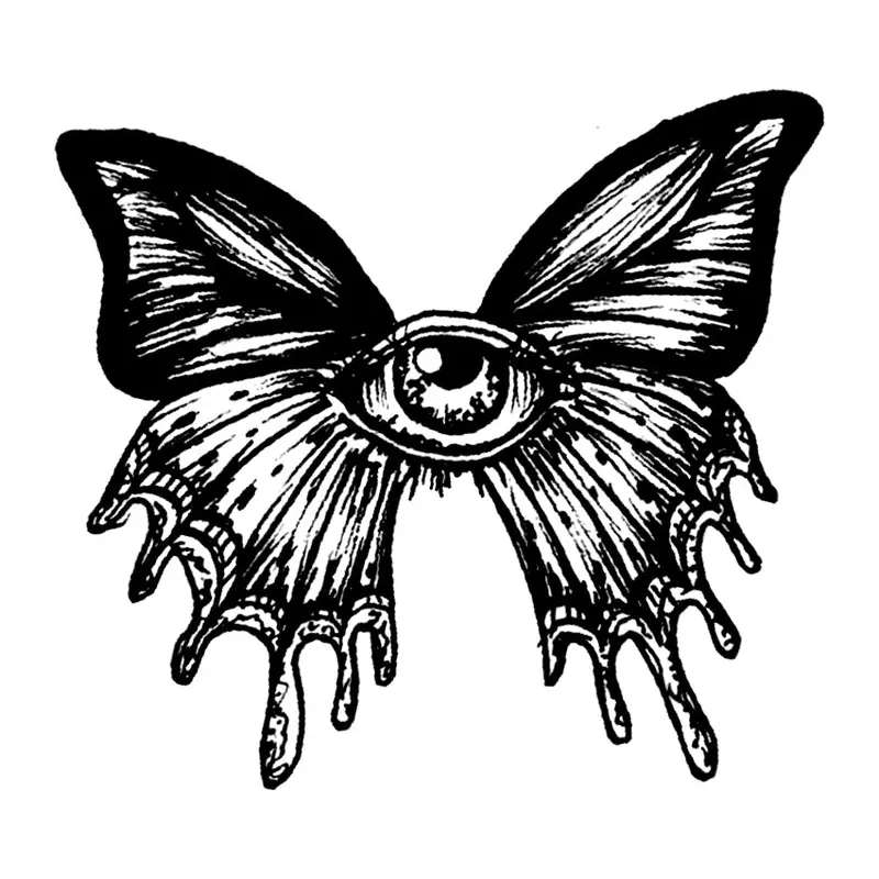 Tatuagem temporária Borboletas e Insetos — Borboleta com olho. Inclui borboleta, olho