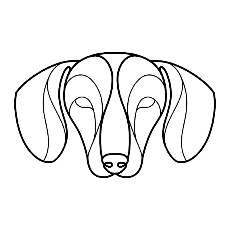 Tatuagem temporária Cachorros — Cachorro salsicha. Inclui cachorro