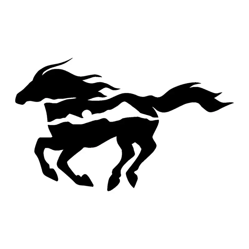 Tatuagem temporária Animais Selvagens — Cavalo galopando. Inclui cavalo