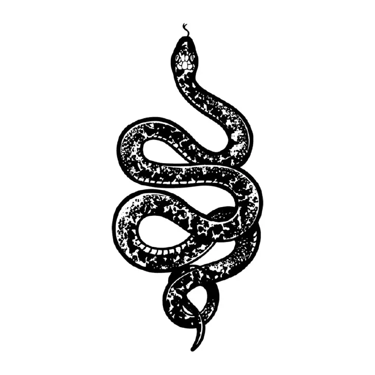 Tatuagem temporária Cobras e Répteis — Cobra com brilhos. Inclui cobra, brilhos