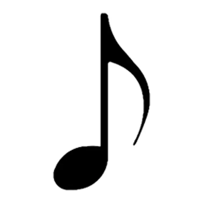 Tatuagem temporária Música — Colcheia. Inclui nota musical