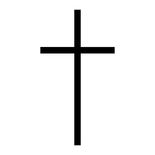 Tatuagem temporária Espiritual e Religioso — Cruz fina — Modelo 2. Inclui cruz